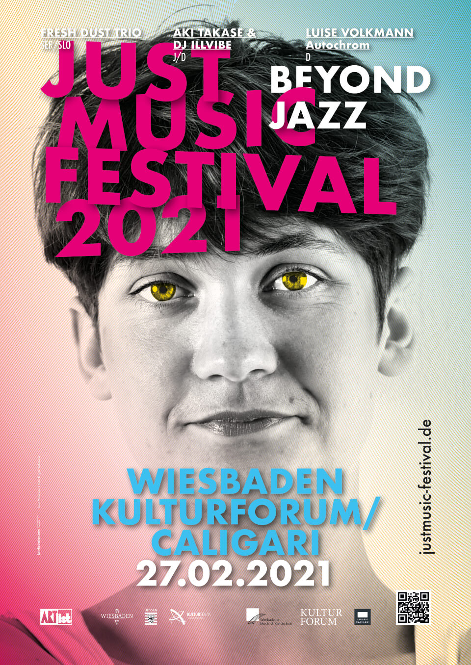 plakat/poster jahnkedesign lutz jahnke just music festival wiesbaden