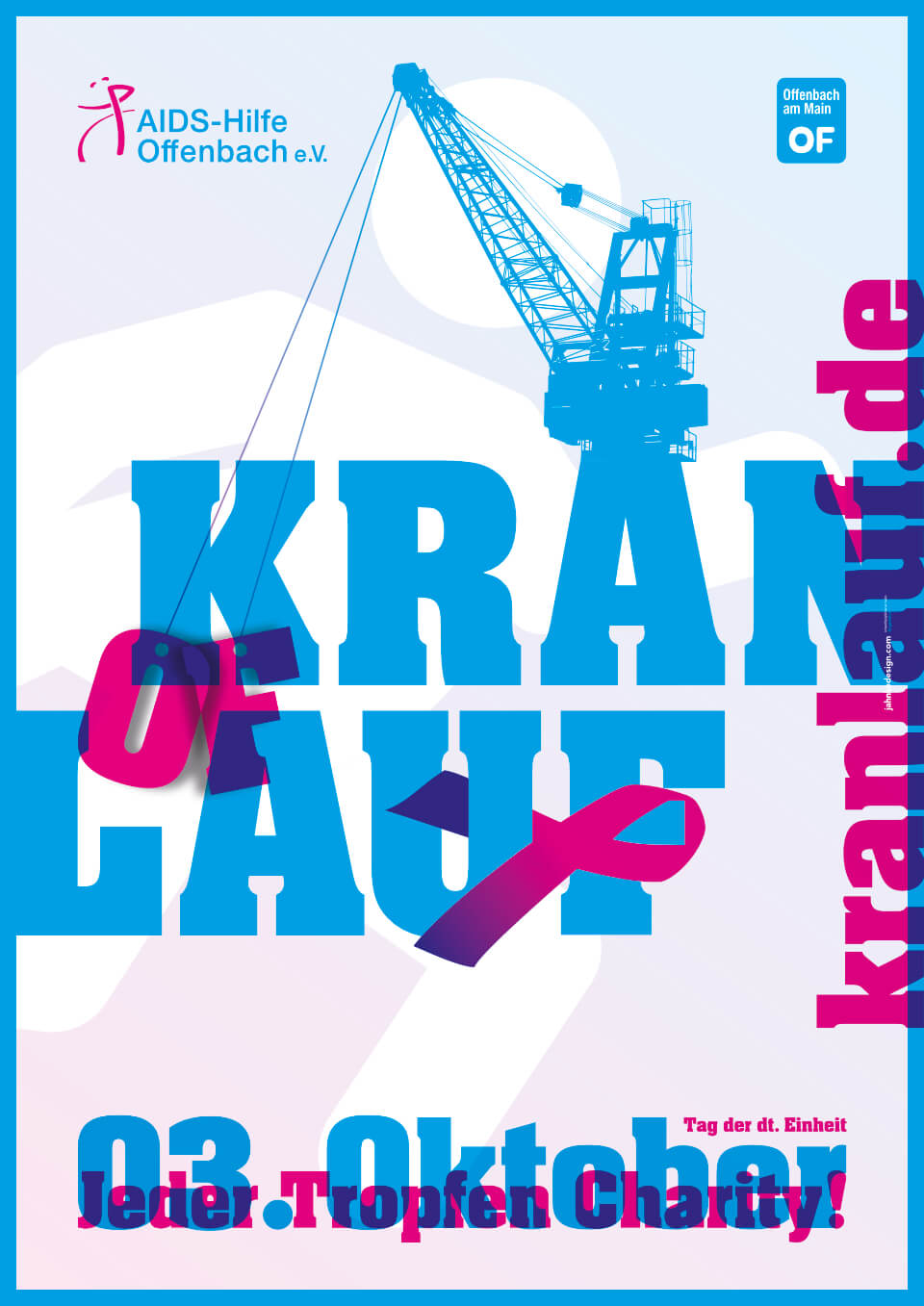 plakat/poster jahnkedesign lutz jahnke kranlauf offenbach 2024